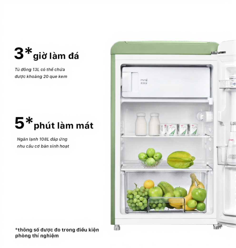 Tủ Lạnh Xiaomi MiniJ Retro 121L