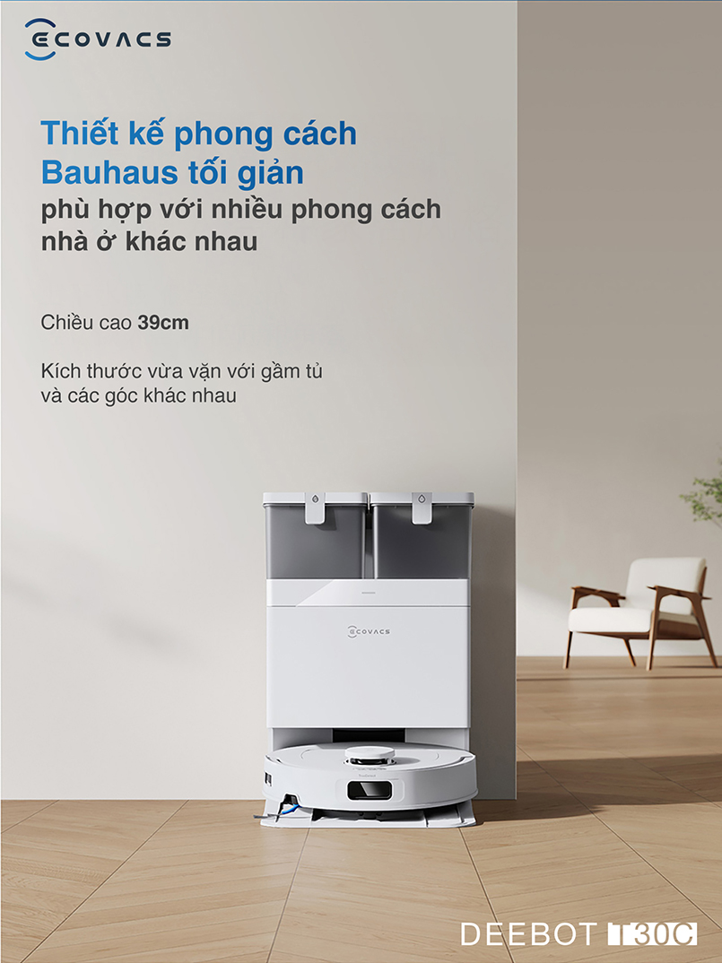 Robot hút bụi Ecovacs Deebot T30C 2025