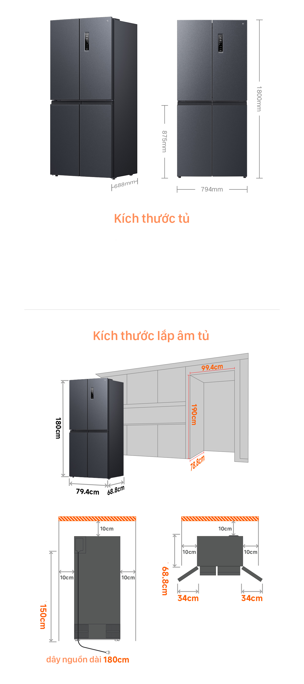 Tủ Lạnh Xiaomi Mijia 430L Có Đông Mềm