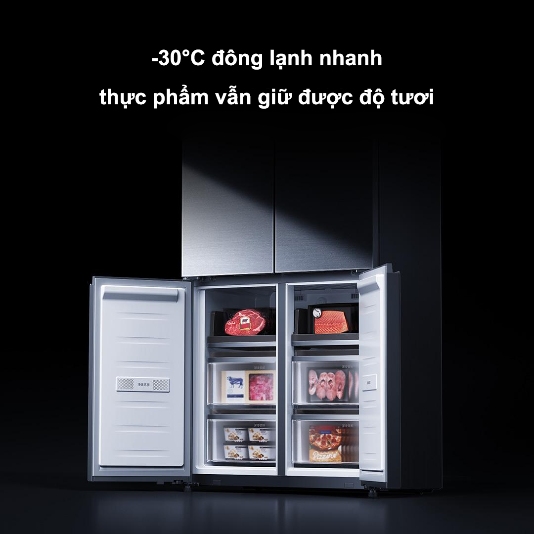 Tủ Lạnh Xiaomi Mijia Pro 508L Model 2025 – Pha Lê Màu Đen