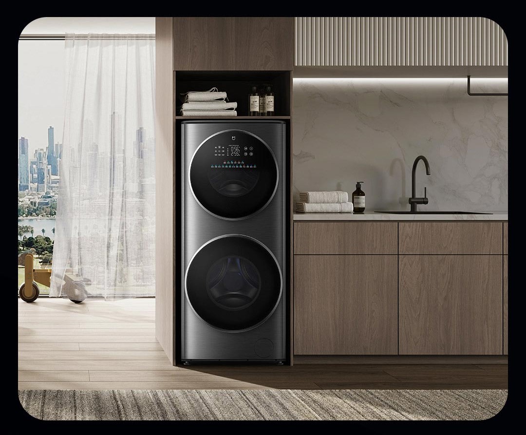 Máy Giặt Sấy Xiaomi Mijia MJ206 2 Tầng, Giặt 15kg Và Sấy 7kg