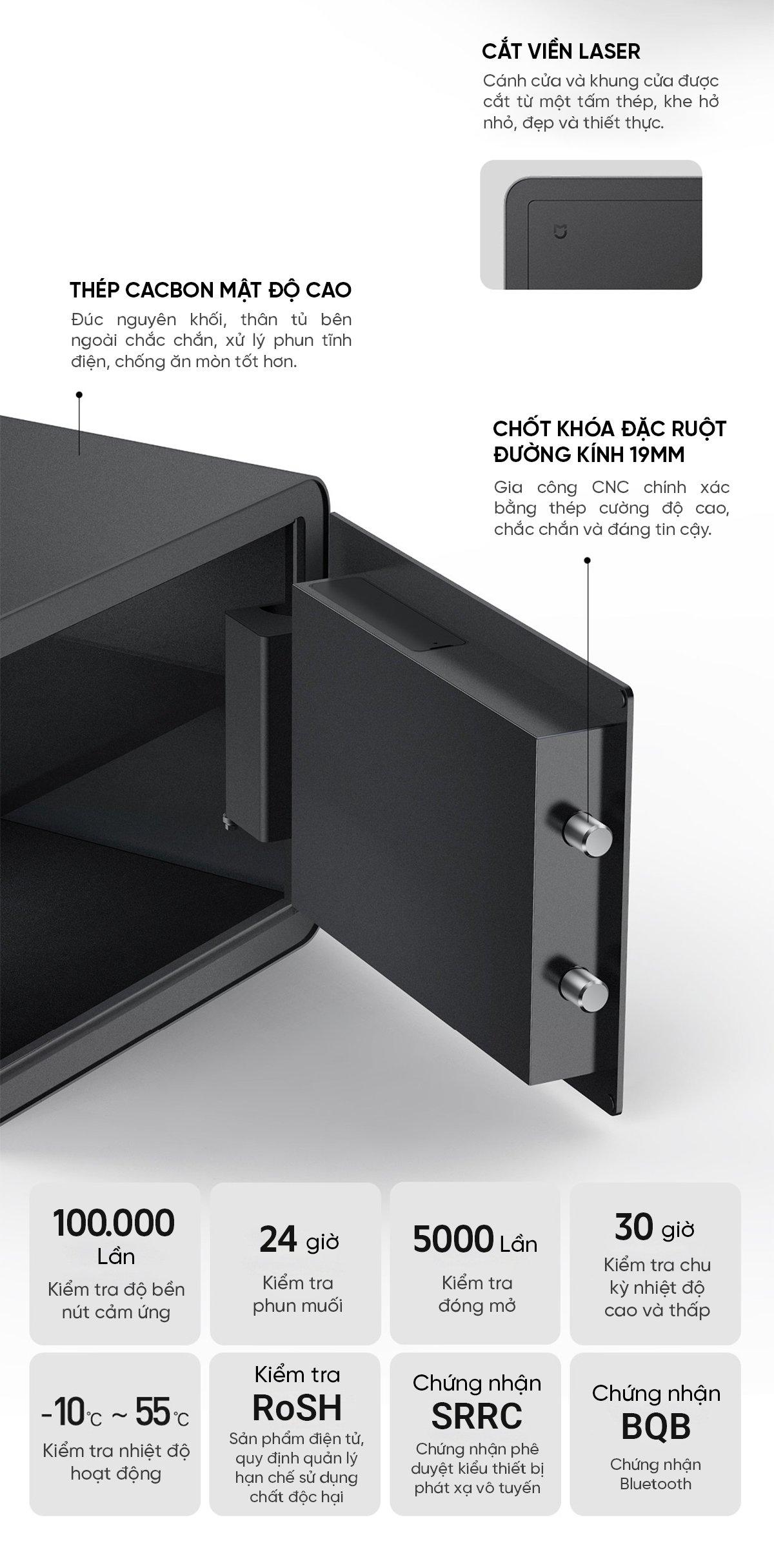 Két sắt thông minh Mijia BGX-5/X1-303
