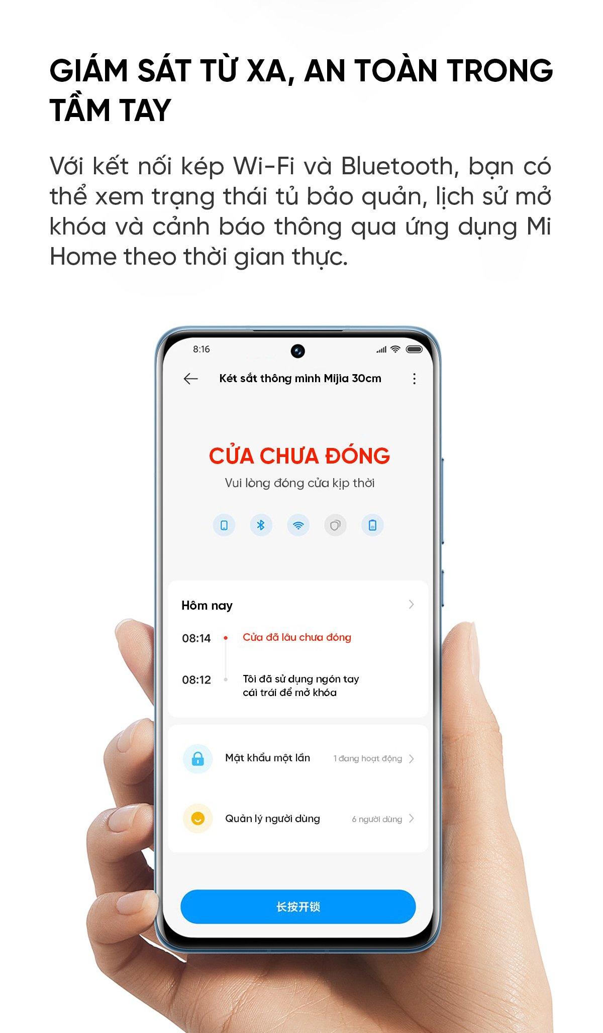 Két sắt thông minh Mijia BGX-5/X1-303