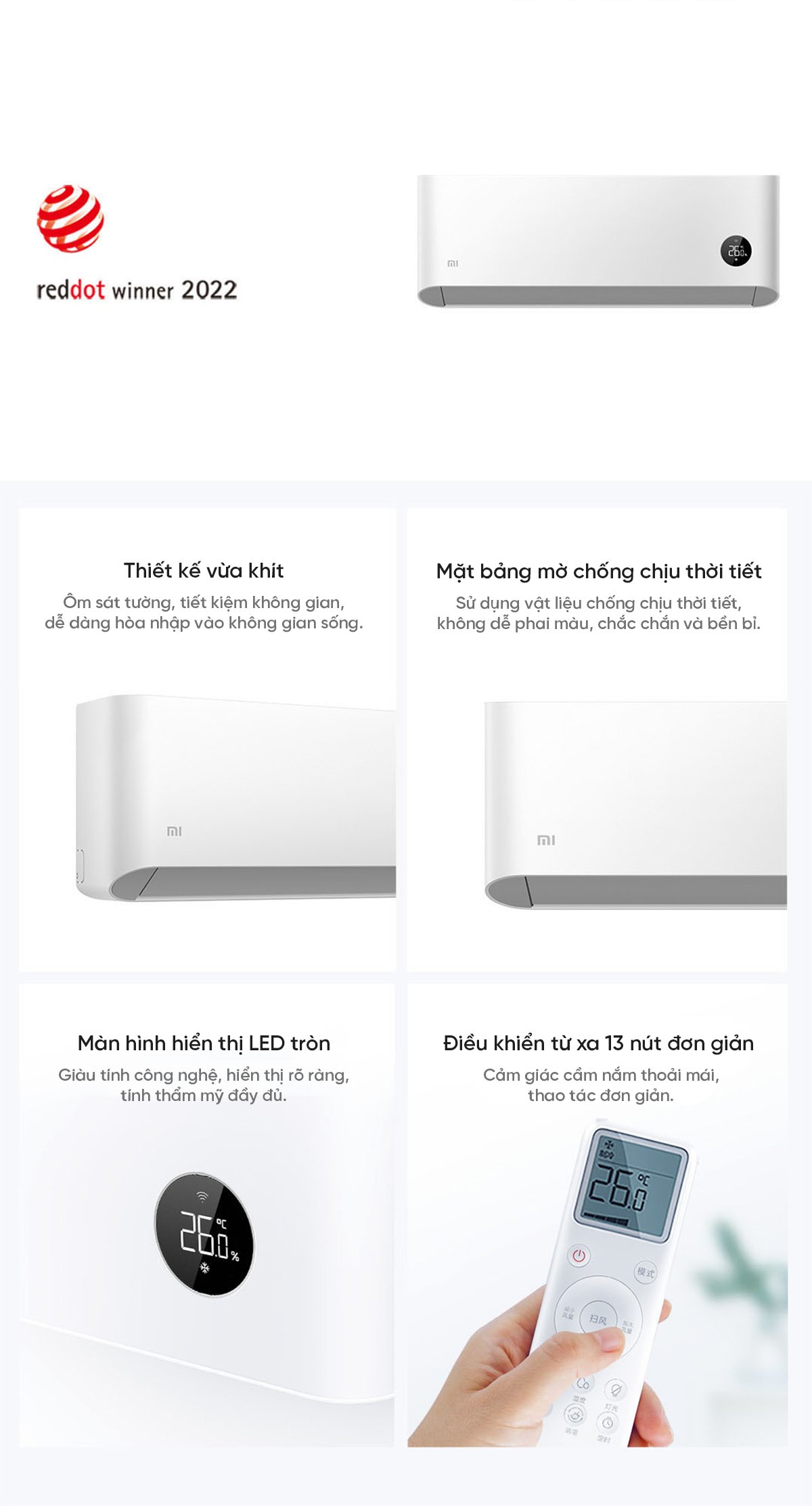 Điều hòa Xiaomi Mijia KFR-26GW/V1A1 1HP 2 chiều