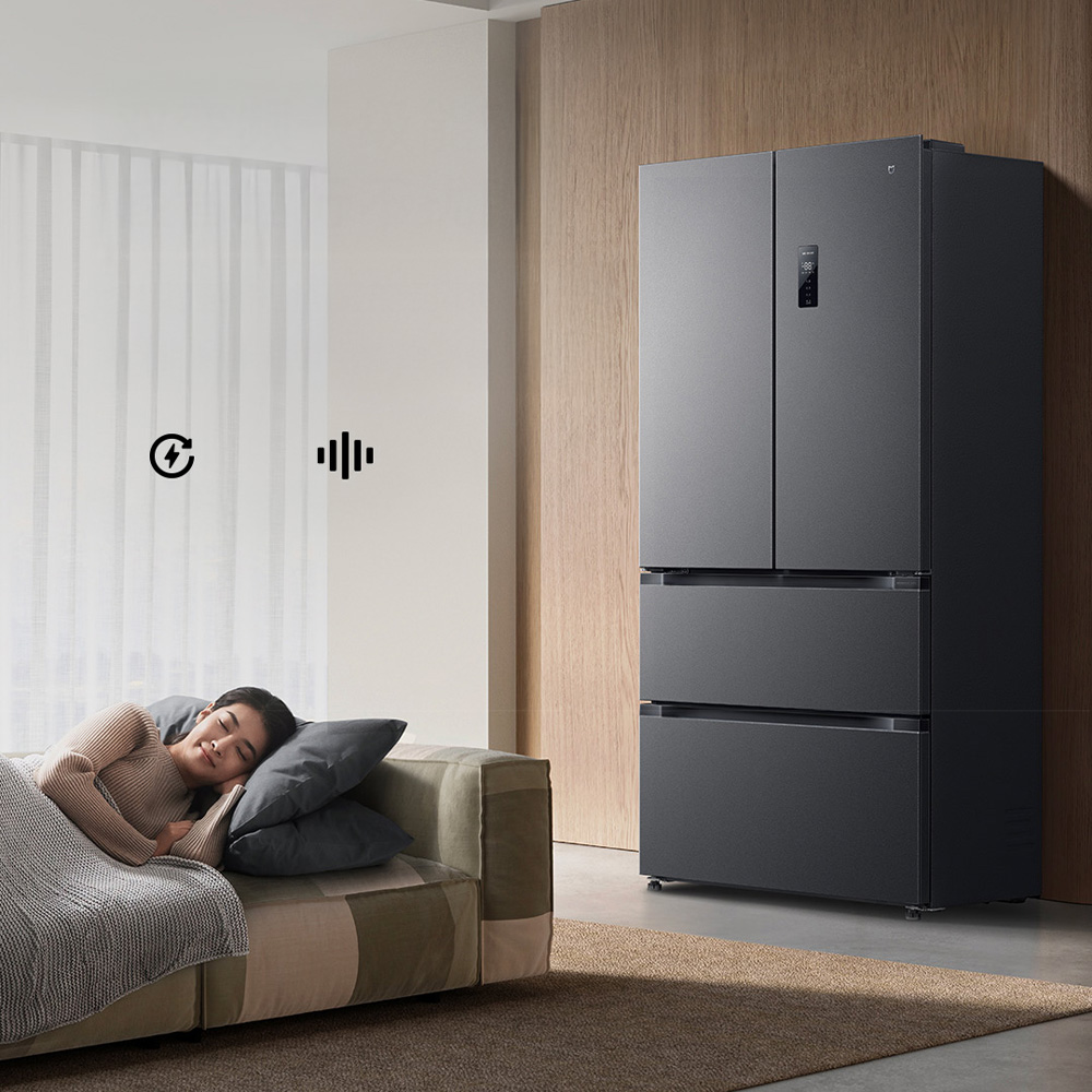 Tủ Lạnh Xiaomi Mijia Pro 508L Kiểu Pháp Màu Đen