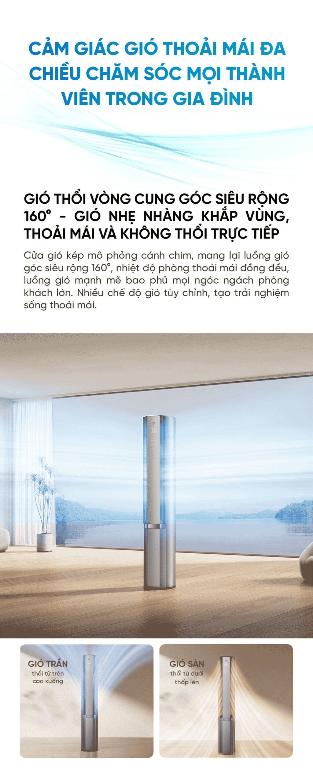 Điều hòa cây Xiaomi Mijia 72LW-NA11/M3A1 3HP 2 chiều