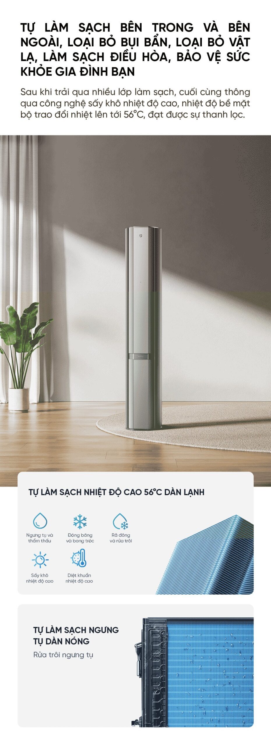 Điều hòa cây Xiaomi Mijia 72LW-NA11/M3A1 3HP 2 chiều