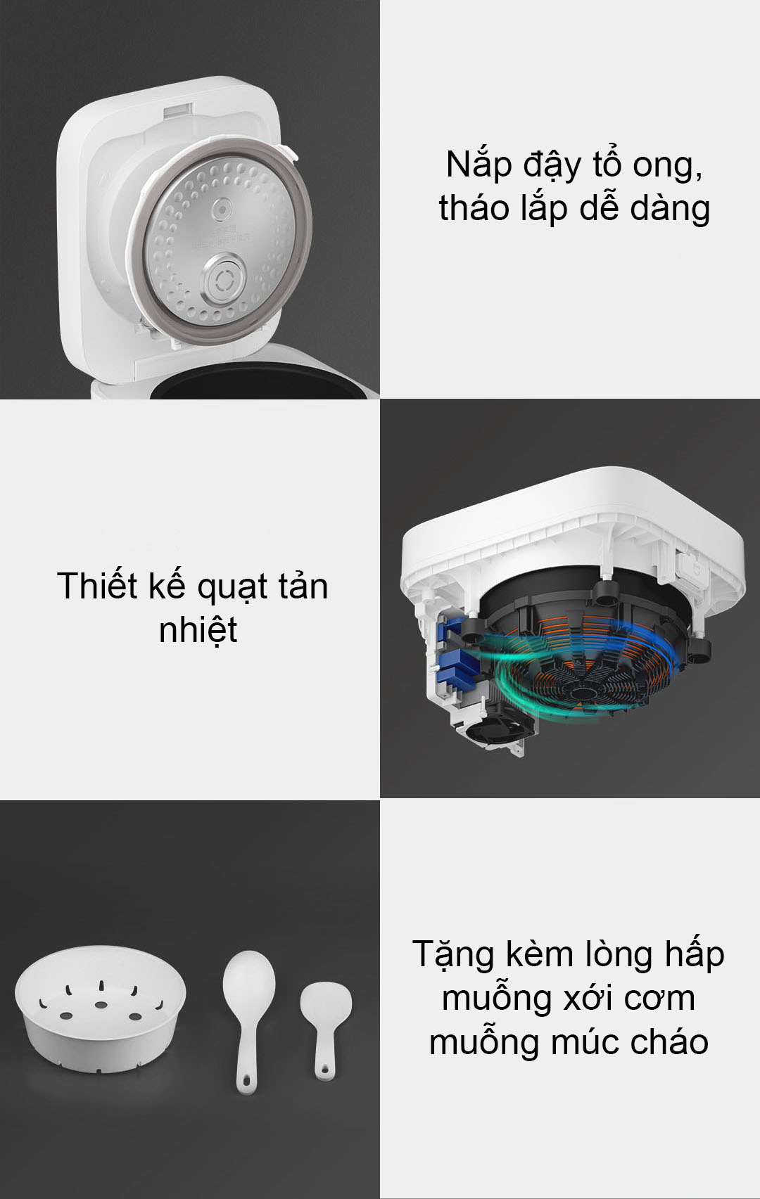 Nồi cơm điện cao tần áp suất thông minh Xiaomi Mijia MFB2BM 4L