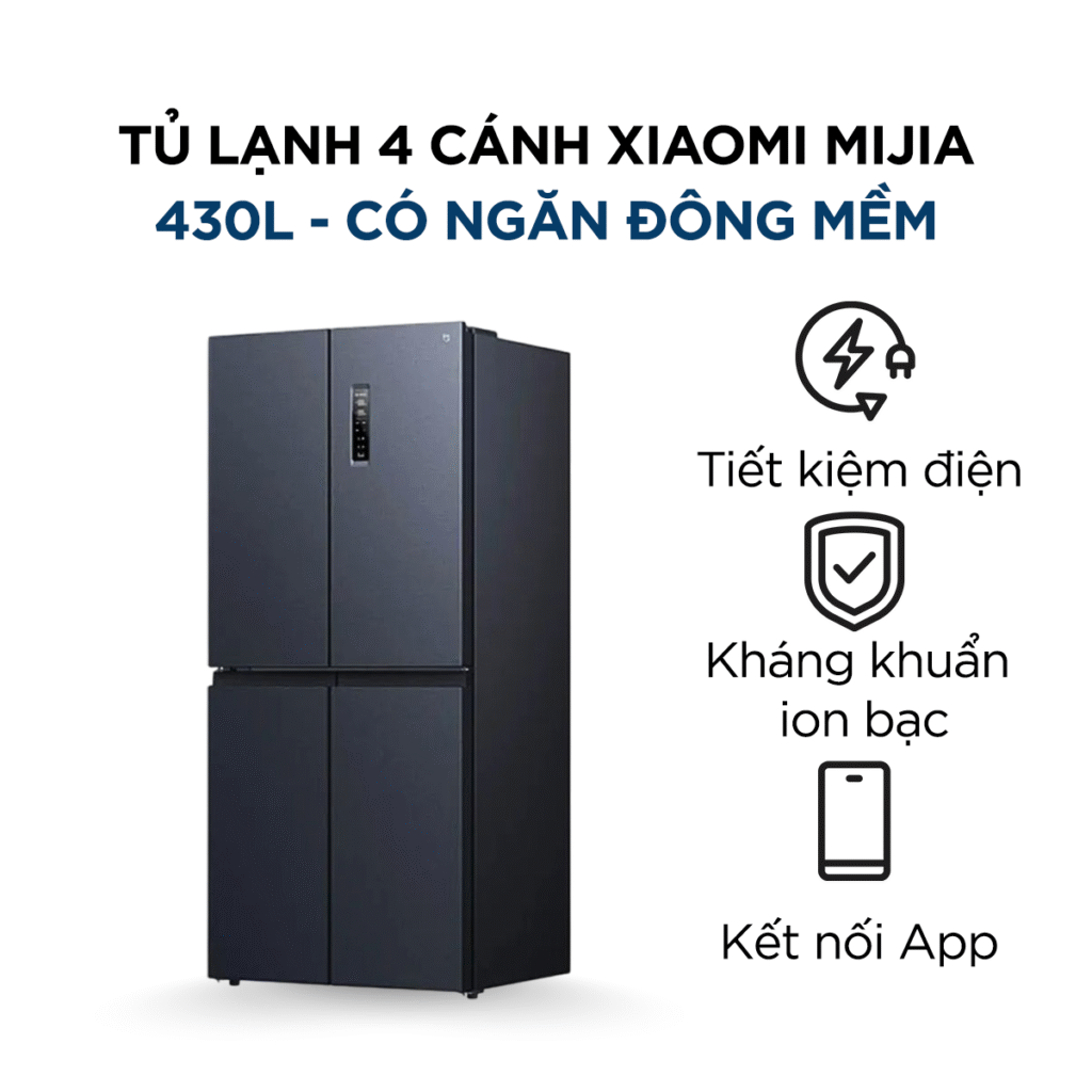 Tủ Lạnh Xiaomi Mijia 430L Có Đông Mềm