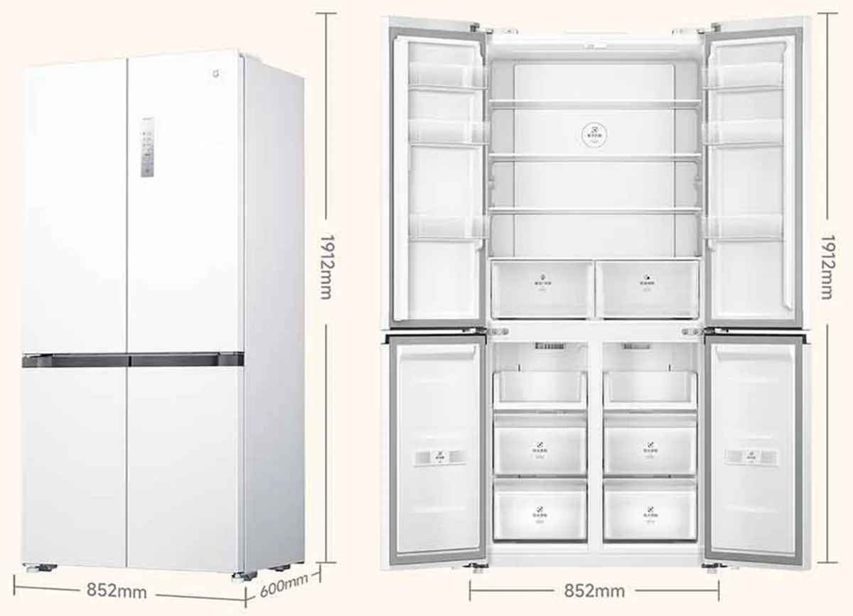 Tủ lạnh Xiaomi Mijia 508L, 4 cửa, thiết kế siêu mỏng