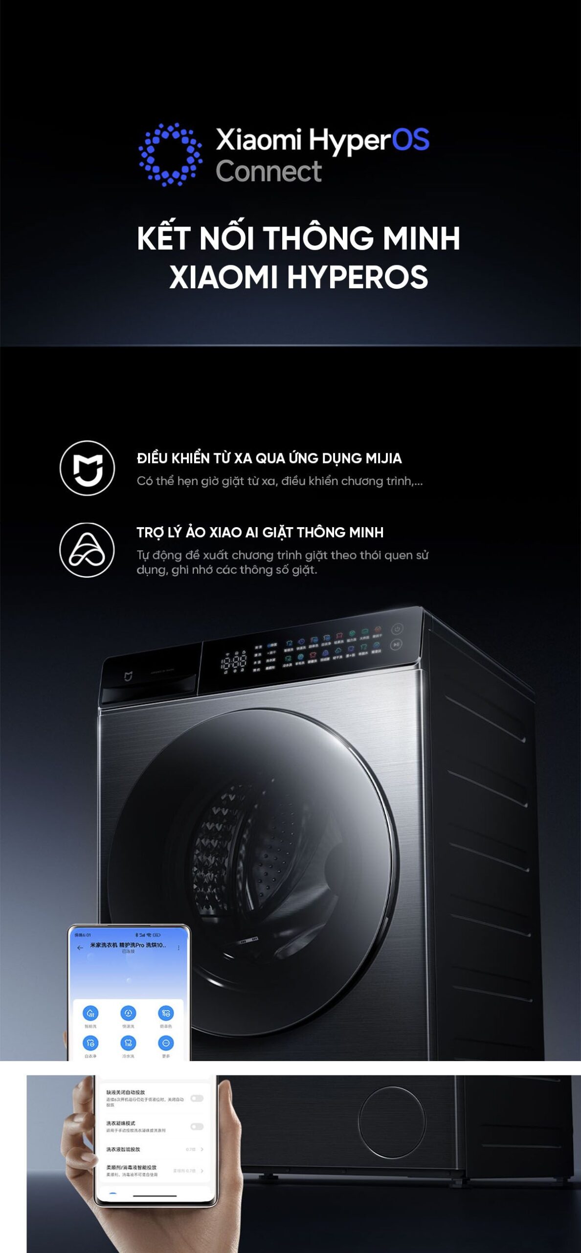 Máy giặt sấy Xiaomi Mijia MJ105, giặt 10kg, sấy 7kg