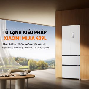 Tủ Lạnh Xiaomi Mijia 439L – Thiết Kế Kiểu Pháp Có Ngăn Đông Mềm