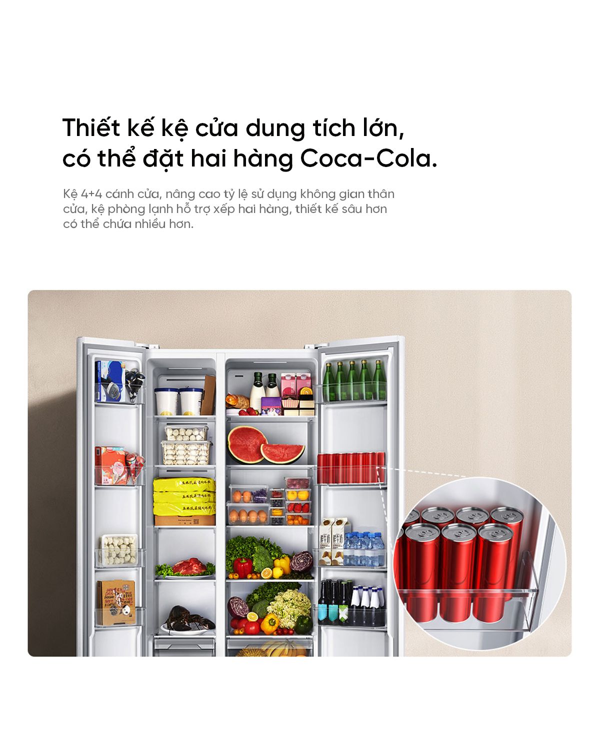 Tủ lạnh Xiaomi Mijia 616L Side by Side ion khử khuẩn cấp đông nhanh