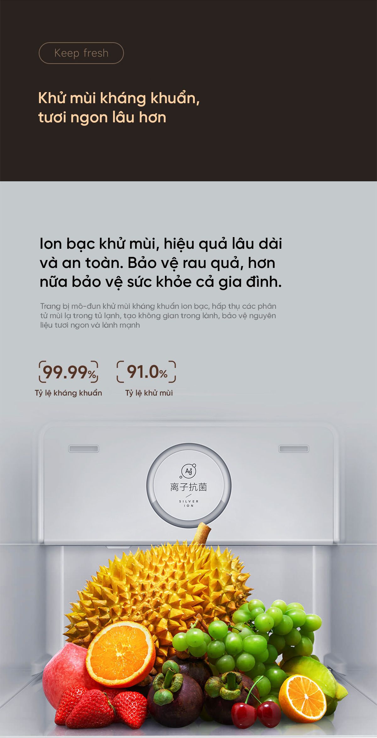 Tủ lạnh Xiaomi Mijia 616L Side by Side ion khử khuẩn cấp đông nhanh
