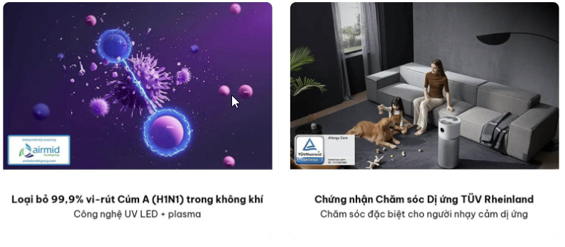 Xiaomi Elite máy lọc không khí diện tích 100 m²