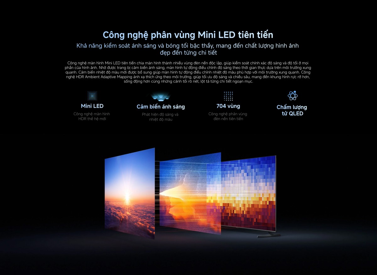 Tivi Xiaomi S75 Mini LED 75 inch 2025 Ram 4G/64G/4k/240Hz