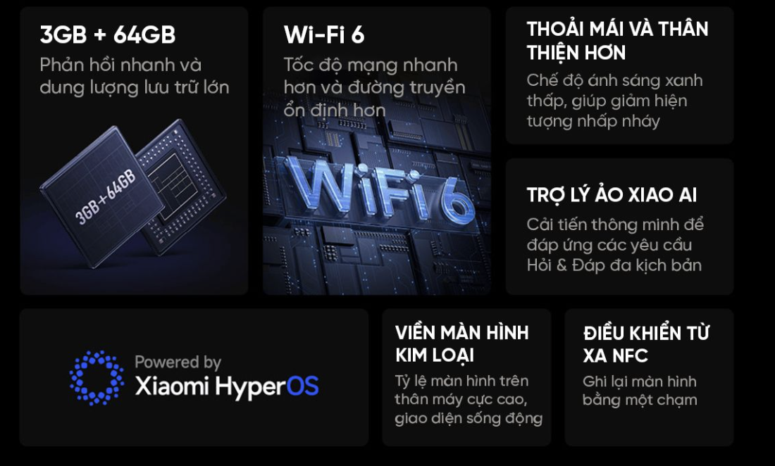 Tivi Xiaomi Redmi A Pro 65 Inch (Model 2025) Ram 3/64GB – 144Hz Tiết Kiệm Điện