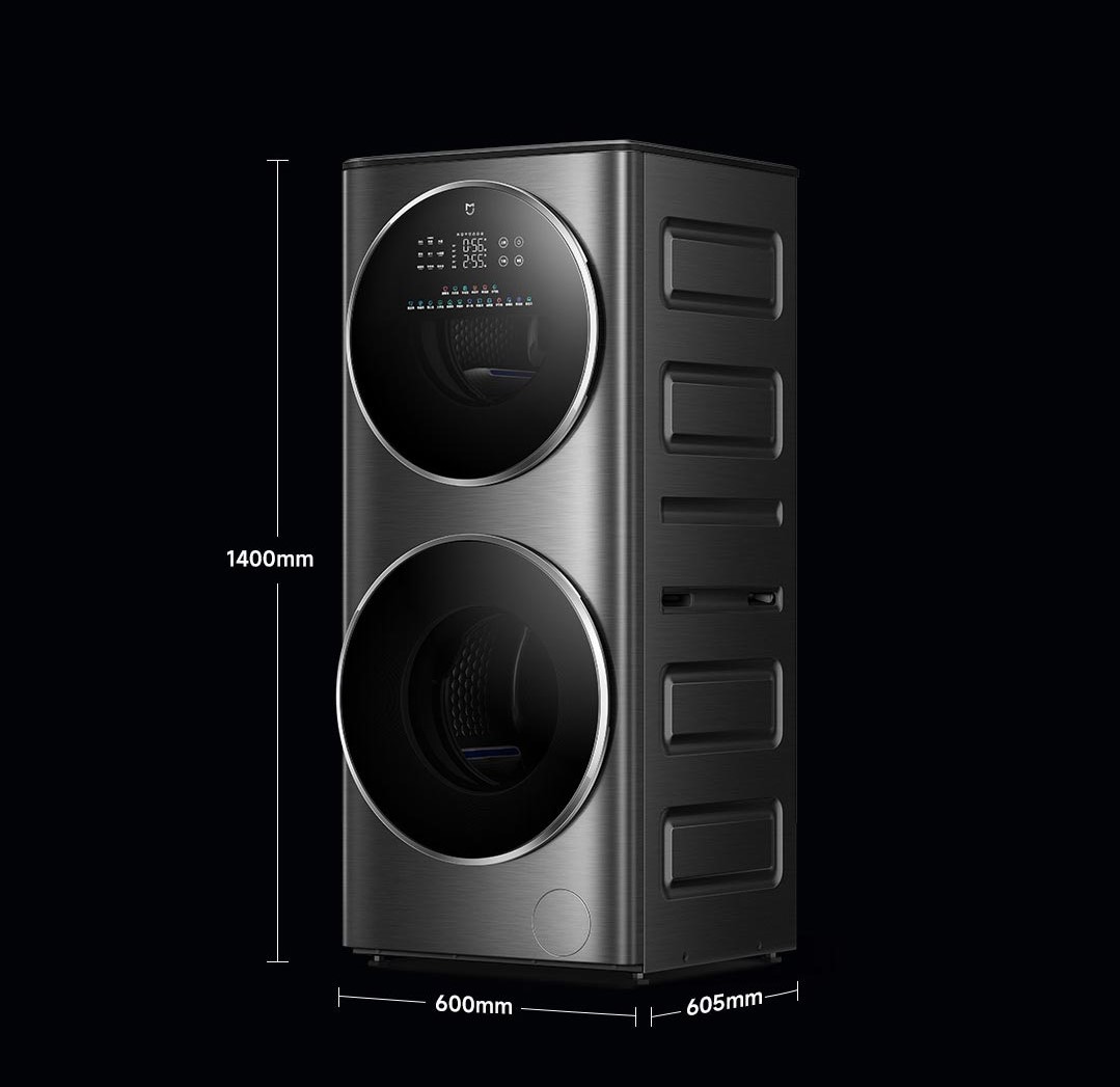 Máy Giặt Sấy Xiaomi Mijia MJ206 2 Tầng, Giặt 15kg Và Sấy 7kg