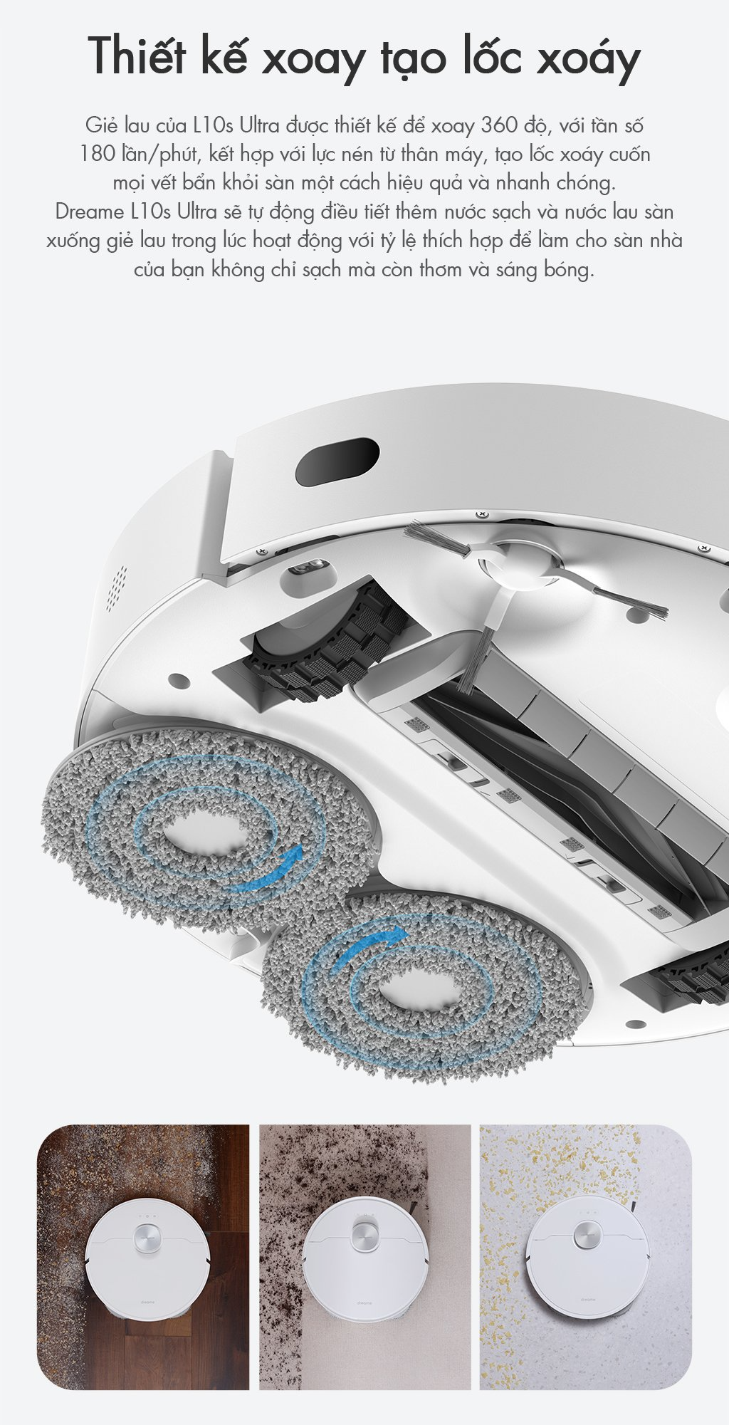Robot hút bụi lau nhà Dreame Bot L10 Ultra