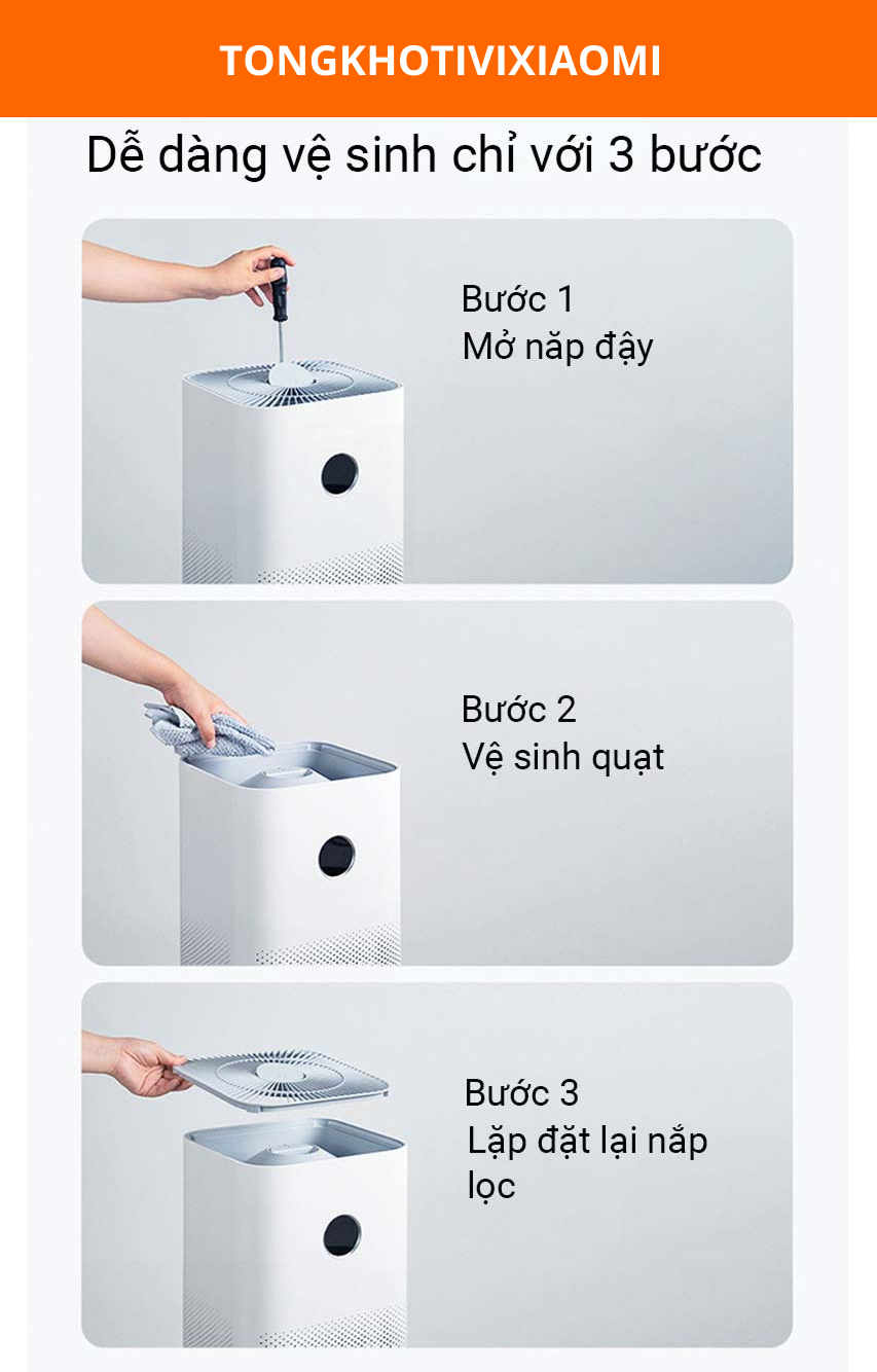 Máy lọc không khí Xiaomi Air Purifier 4 – Khử mùi hiệu quả
