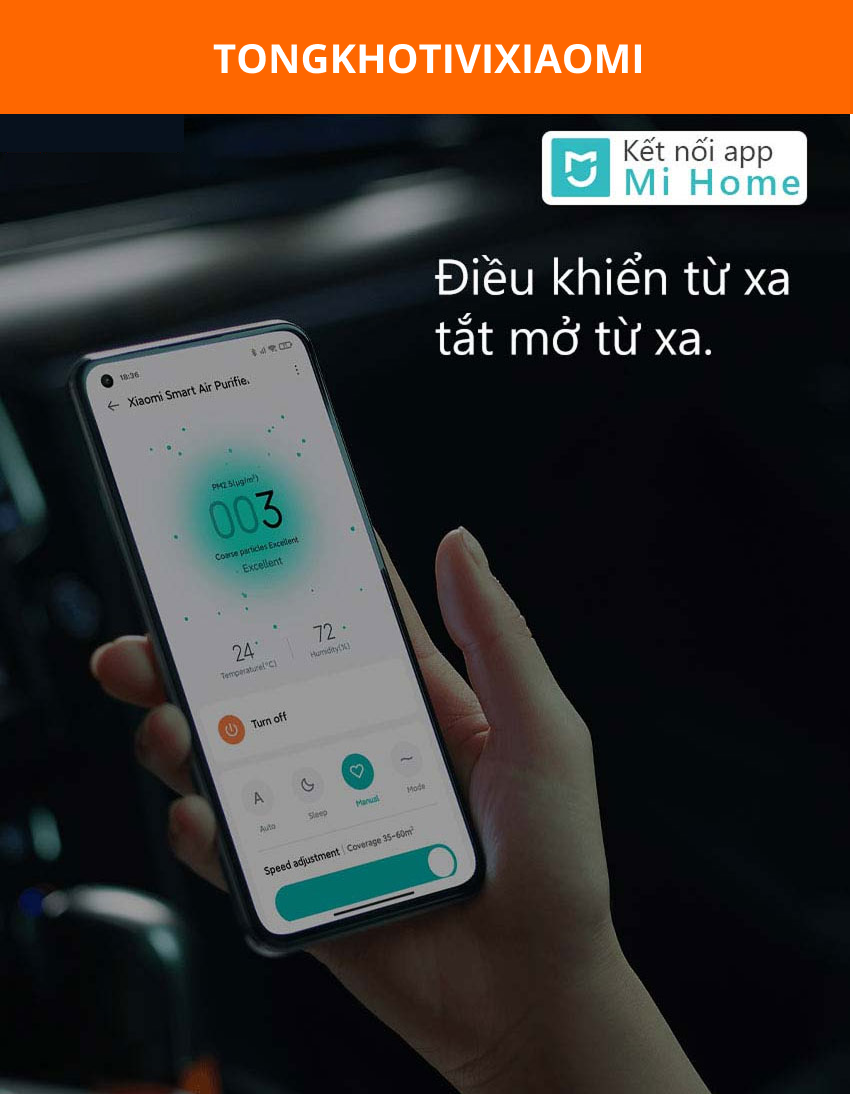 Máy lọc không khí Xiaomi Air Purifier 4 – Khử mùi hiệu quả