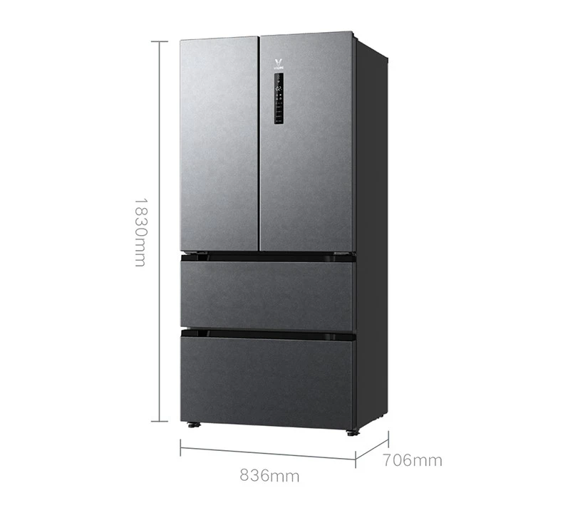 Tủ Lạnh Xiaomi Mijia Pro 508L Kiểu Pháp Màu Đen