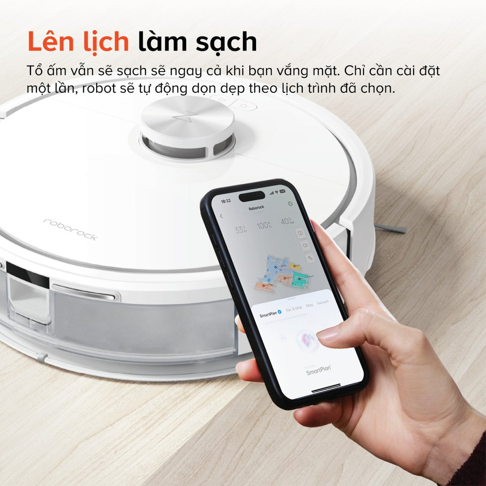 Robot hút bụi lau nhà Roborock Q10 VF (màu đen)