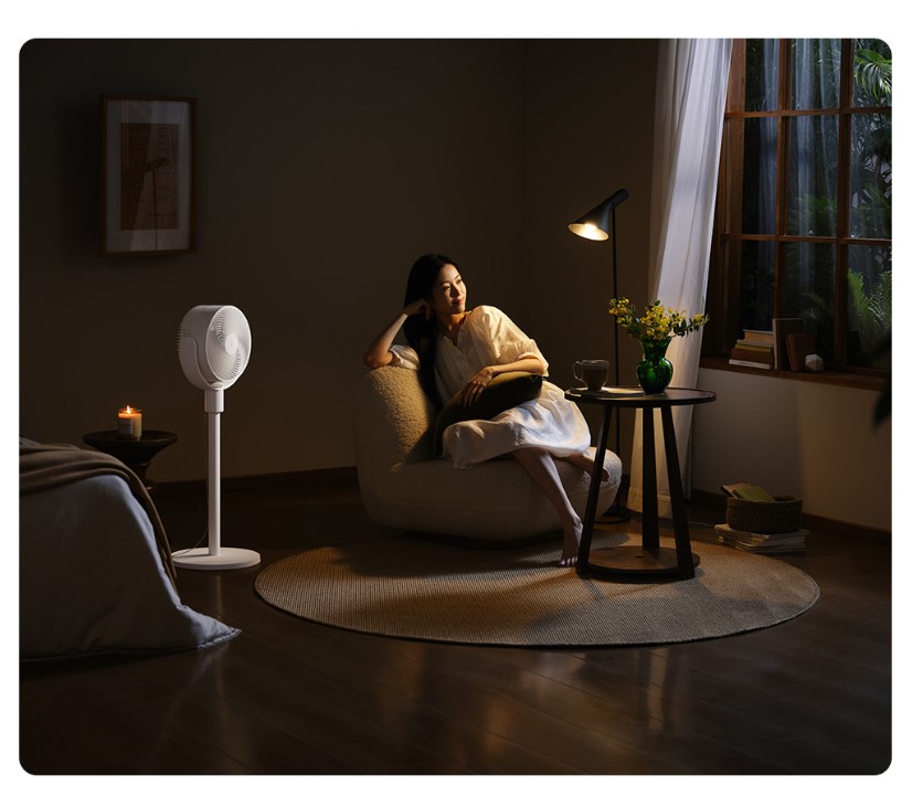 Quạt cây tuần hoàn không khí Xiaomi Mijia 08 – 100 cấp độ gió, điều chỉnh chiều cao
