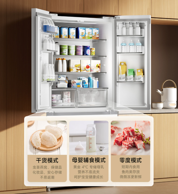 Tủ Lạnh Xiaomi Mijia Pro 508L Kiểu Pháp Màu Trắng