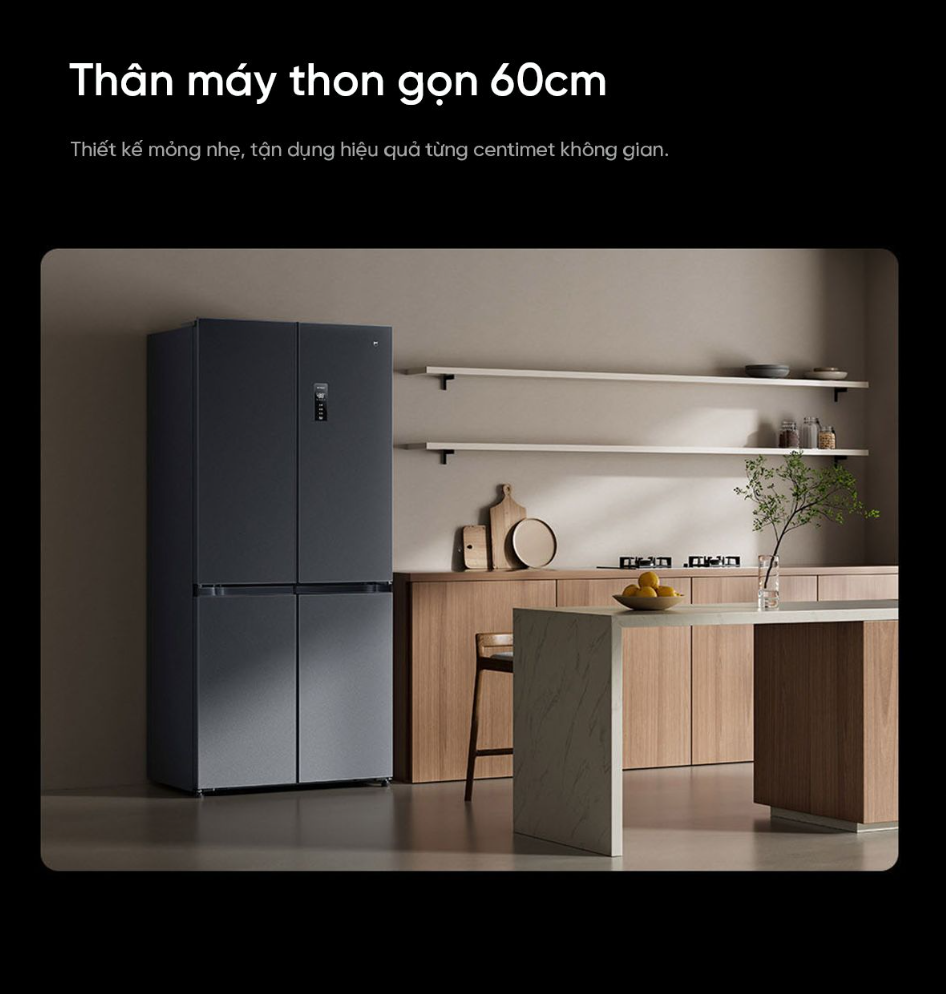 Tủ Lạnh 4 Cánh Xiaomi Mijia 513L Có Ngăn Đông Mềm