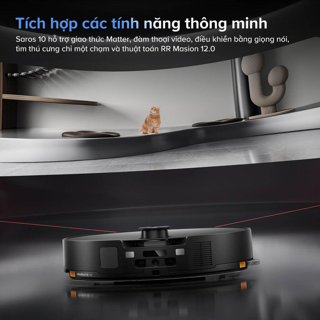 Robot hút bụi lau nhà Roborock Saros 10