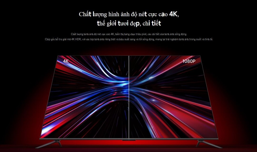 Tivi Xiaomi Redmi X85 85 inch màn hình 4K 120Hz, MEMC