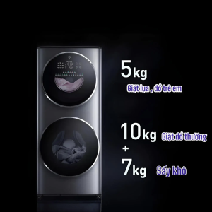 Máy Giặt Sấy Xiaomi Mijia MJ206 2 Tầng, Giặt 15kg Và Sấy 7kg