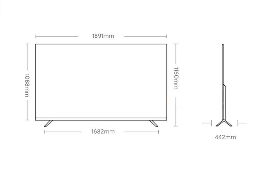 Tivi Xiaomi Redmi MAX 85 Inch – Ram 3Gb Rom 64Gb Độ Phân Giải 4K 120Hz